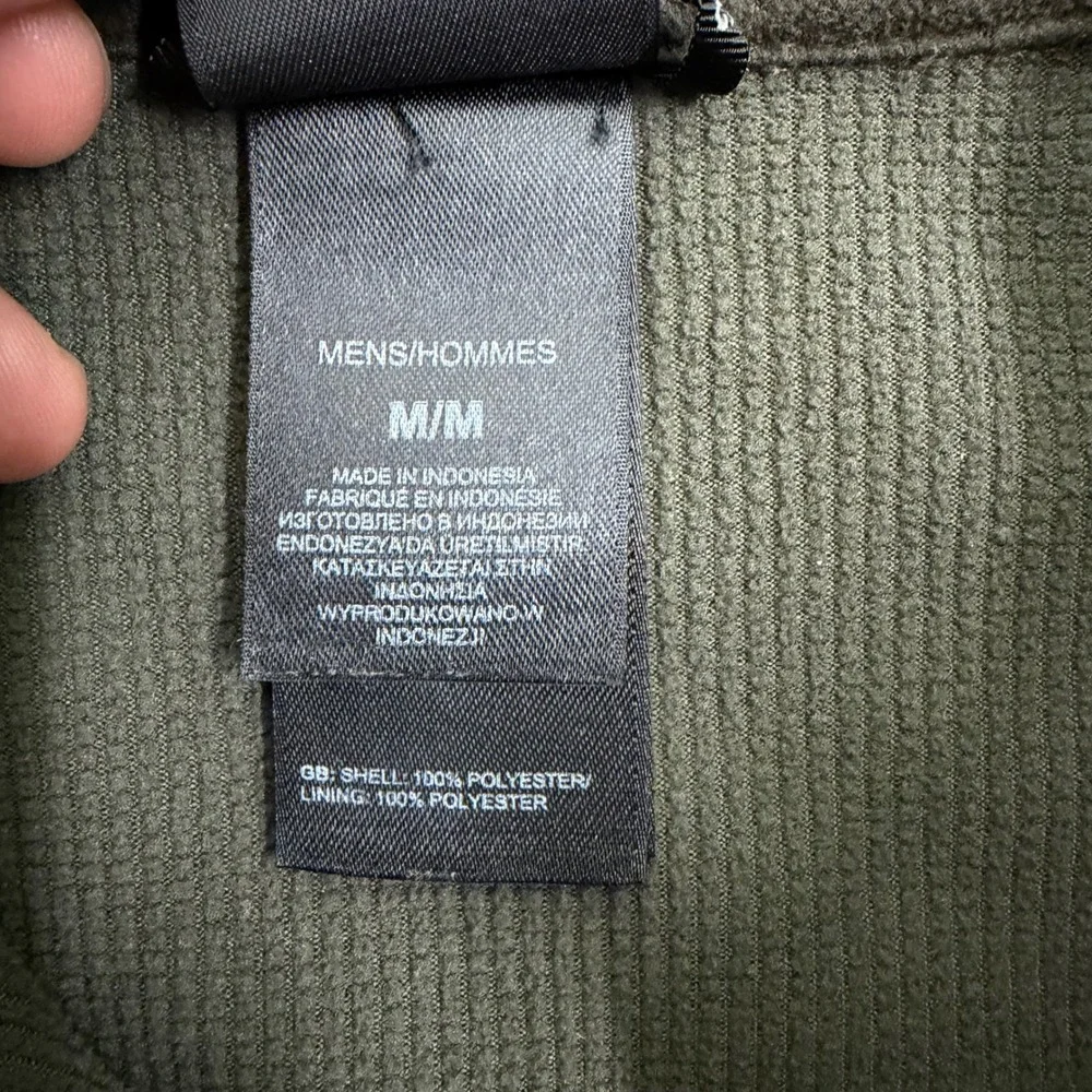 The North Face Full Zip Canyonwall Jacket Mens Medium Olive Green Yellow